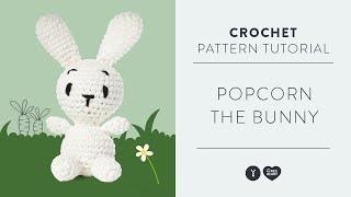 Red Heart Amigurumi How to Crochet Popcorn the Bunny [upl. by Isma]