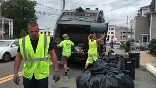 EZ Disposal McNeilus XC on a Mack LR in Waltham [upl. by Elana]