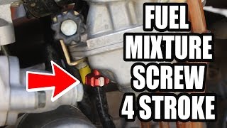 How to install fuel mixture screw on 4 stroke dirt bike  Keihin FCR carburetor [upl. by Demahum]