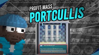 Growtopia Profit Gacor Mass Portcullis Modal Kecil Untung Besar [upl. by Orfurd162]