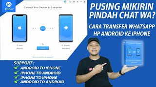 Cara Transfer Pindah Chat Whatsapp HP Android ke iPhone 100 Work 2024  iTransor for Whatsapp [upl. by Boj]