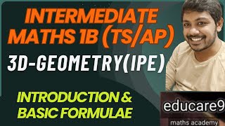 3DGEOMETEY1INTRODUCTION INTER MATHS 1Beducare9 maths academyby vinay [upl. by Aceber937]