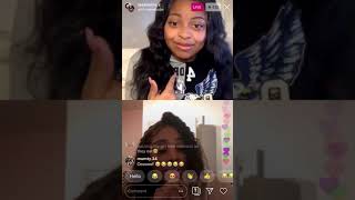 Raeeebae and Lee Simms Instagram live beef over ksldn and ronzo [upl. by Hartill]