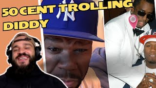 Breaking down 50 CENTs epic trolling of DIDDY [upl. by Mackenzie]