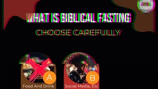 Is Biblical Fasting Refraining From Food And Drink Or Is It Arbitrary [upl. by Esinwahs]