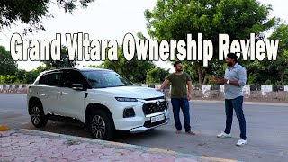 Grand Vitara Ownership Review  2023 Grand Vitara Alpha Mild Hybrid Owners Review After 8000 Kms [upl. by Ruberta]