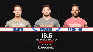 CrossFit Open 165 SMITH vs FRASER vs FRONING [upl. by Stanwood]