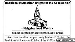 KKK Wants To Start Neighborhood Watch Group  Again [upl. by Dnalon]