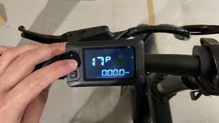 E Movement P8 Display Settings  e movement Panther Pixie and Raven e bikes [upl. by Warder]