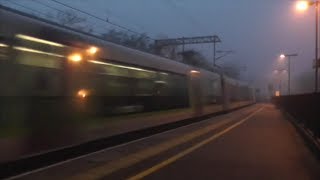 Trains at Wolverton  Foggy Evening  111212 [upl. by Derfliw]