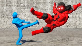 Making NPCs Fight with active ragdoll physics [upl. by Amuh]