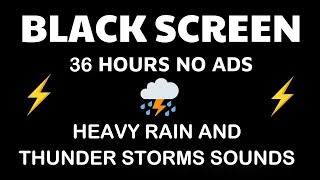 Rain Sounds For Sleeping BLACK SCREEN No ADS  Soothing Sleep Music for Instant Relaxation [upl. by Alameda]