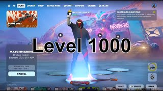 Level 1000 for the 9th time in Chapter 5 Season 3 [upl. by Saleem422]