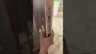 Door lock part 6 🔒 shorts carpenter woodworking woodworking explore [upl. by Nelad]