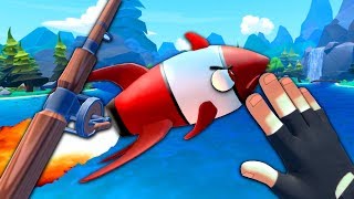 INCOMING ROCKET FISH  Crazy Fishing VR [upl. by Dnomal]