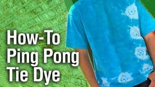 HowTo Tie Dye with Ping Pong Balls [upl. by Alage326]