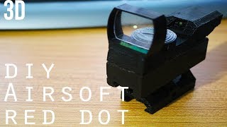 3D Printed Red Dot Sight for Airsoft [upl. by Siloum]