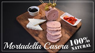 Como hacer Mortadella Casera paso a paso con ingredientes Naturales Sin conservantes [upl. by Aleihs]