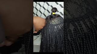 shorts  Trust The Process  DIY Closure Box Braid Wig Making [upl. by Oakman]