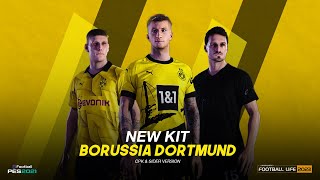 NEW DORTMUND KITS 2024 CPKSIDER File with Tutorials  Football Life  Pes2021  Smoke Patch [upl. by Warram]