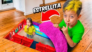 CONSTRUÍ UN CUARTO SECRETO SORPRENDO A ESTRELLITA [upl. by Adnilasor699]