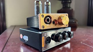 Douk Audio U10 Mini Tube Headphone Amplifier amp Nobsound Q4 USB DAC Review  Small Affordable Fun [upl. by Leshia]