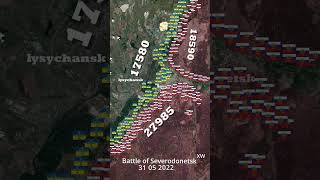 Battle of Sievierodonetsk Animated Map [upl. by Happy]