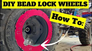 DIY Home Made Bead Lock Wheels and Rock Rings How To [upl. by Kobylak]