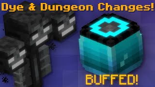 Major Dye Buffs Dungeon QoL Improvements  More Alpha Changes Hypixel Skyblock News [upl. by Eikram]