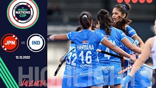 FIH Hockey Nations Cup Women Game 7 highlights  Japan vs India [upl. by Sutton]