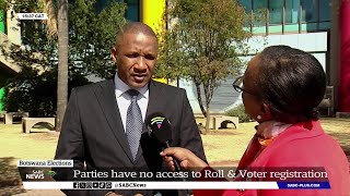 Botswana Elections  Opposition not granted access to voters roll registration Adv Duma Boko [upl. by Ennaej783]