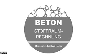 Beton  Stoffraumrechnung ohne Zusatzstoffe [upl. by Julia]