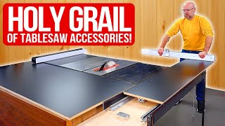 DIY Sliding Crosscut Table Ultimate Tablesaw Accessory [upl. by Olegnaid]