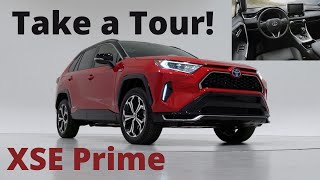 2021 RAV4 Prime XSE Review  Interior and Exterior Closer Look [upl. by Zerep]