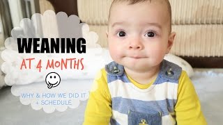 Weaning at 4 Months Why and How We Did It  Schedule  Ysis Lorenna [upl. by Temple]