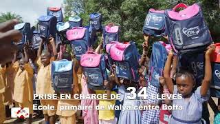 Conakry Nouvelles FOURNITURES SCOLAIRES ECOLE PRIMAIRE WALYA CENTRE BOFFA [upl. by Ardehs]