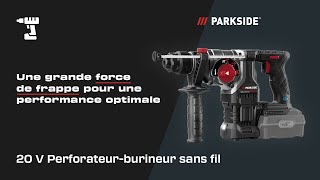 Le puissant marteau combiné sans fil 20 V de la série PERFORMANCE de PARKSIDE [upl. by Eseryt]