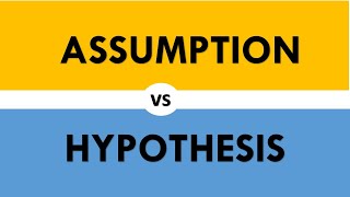 Differences Between Assumption and Hypothesis [upl. by Llennahs36]