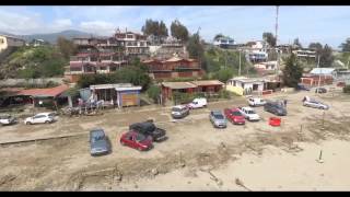 Los Vilos devastación Tsunami Post Terremoto de Chile 16092015 FuerzaChile Skynet Chile [upl. by Kamal]