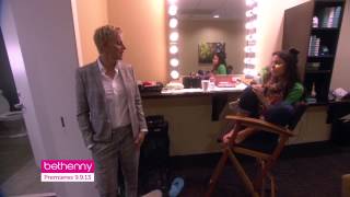 Bethenny Frankel Backstage at Ellen BehindtheScenes Secrets [upl. by Arakahs]