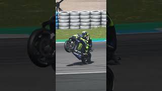 Rossi styled lifting his front wheel [upl. by Jaco914]