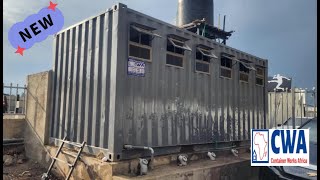 20ft shipping container  washrooms in Nairobi Kenya [upl. by Liederman]