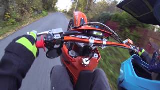 Ktm Exc 125 Wheelie Action [upl. by Leamiba]