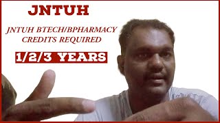 JNTUH BTECHBPHARMACY CREDITS REQUIRED jntuhupdates [upl. by Dorrie]