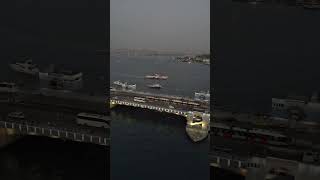 Karaköy Galata köprüsü İstanbul Eminönü drone [upl. by Blandina593]