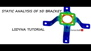 Static load analysis using LSDYNA and LSPrePostLSDYNA Analysis Beginner tutorial Explained [upl. by Casi]