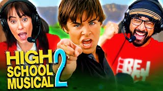 HIGH SCHOOL MUSICAL 2 2007 MOVIE REACTION First Time Watching Zac Efron  Vanessa Hudgens [upl. by Erminia]