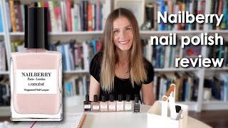 Nailberry Nail Polish Review  Vegan Crueltyfree Halal Breathable Oxygenated [upl. by Early]