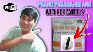 PAANO PAGANAHIN ANG WIRELESSN WIFI REPEATER  HOW TO SET UP WIRELESSN WIFI REPEATER [upl. by Martguerita]