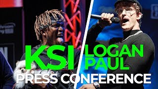 EXCLUSIVE KSI NEW TRACK ‘DOWN LIKE THAT’  KSI VS LOGAN PAUL 2 UK PRESS CONFERENCE [upl. by Chien]